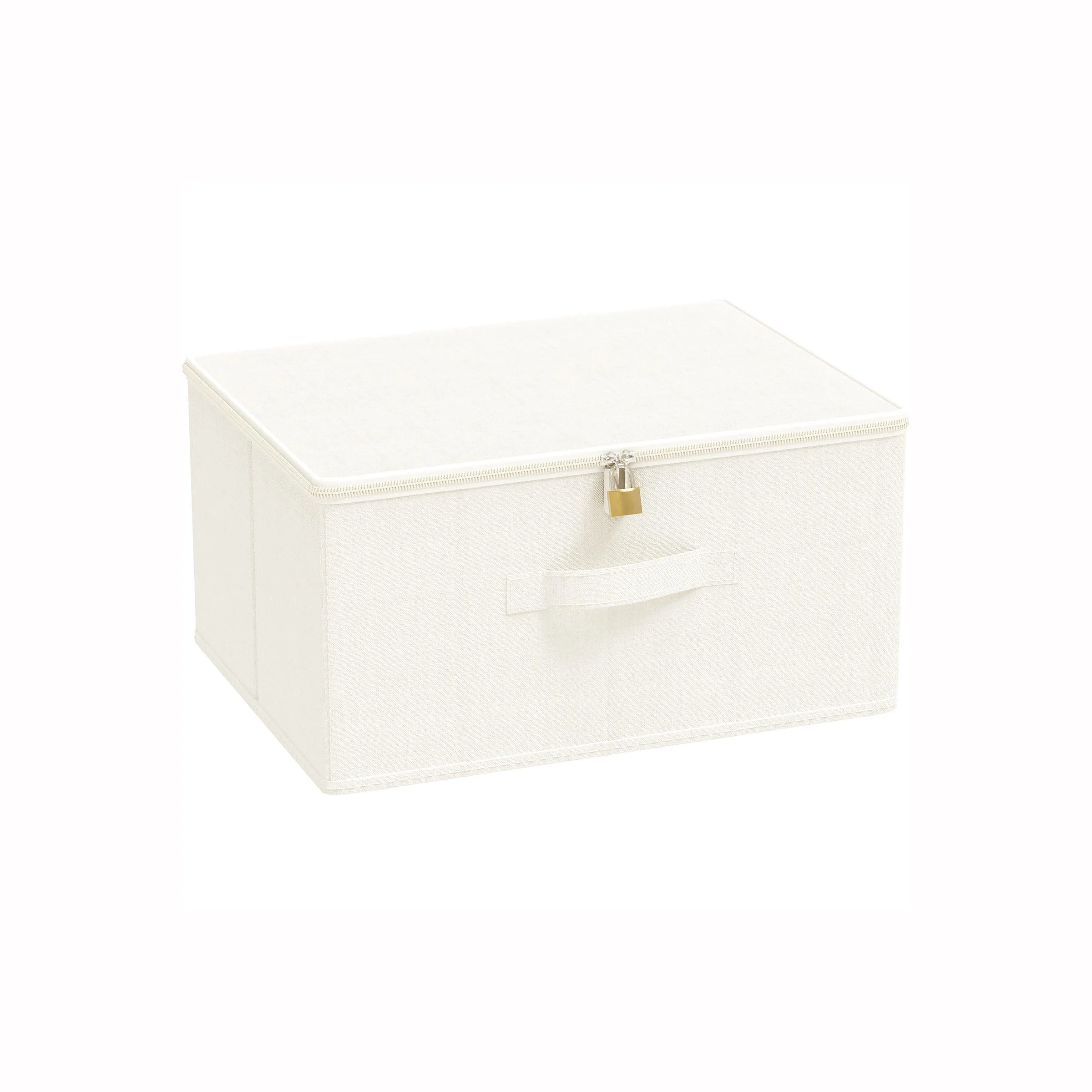 Große faltbare Aufbewahrungsbox mit Deckel – Stoffbox für Kleidung & Haushalt